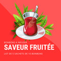 Bonbons à Infuser Fruités - Lot de 5 sachets x10